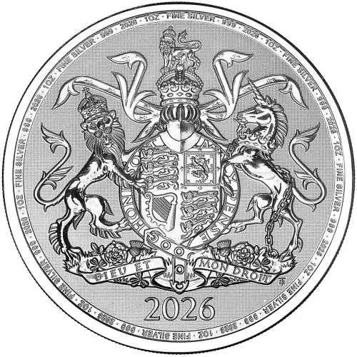 2026 Royal Arms 1 oz Silver Bullion Coin reverse