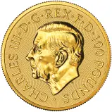 2026 Gold Britannia and Liberty 1 oz Bullion Coin obverse