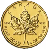 2011 Gold Bullion 0.25 Ounce Maple $10 Coin 
