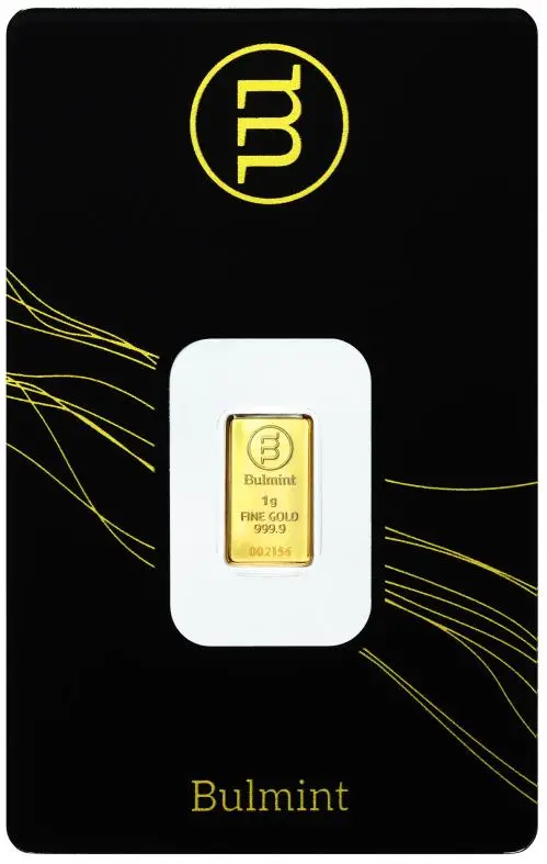 Pre - Owned Gold Bullion 1 Gram Minted  Bar In Card New Bulgaria Bulmint reverse