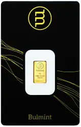 1 Gram Gold Bullion Minted  Bar In Card Bulmint - Pre-Owned