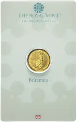 2024 Britannia 0.1 oz Gold Coin In Sleeve