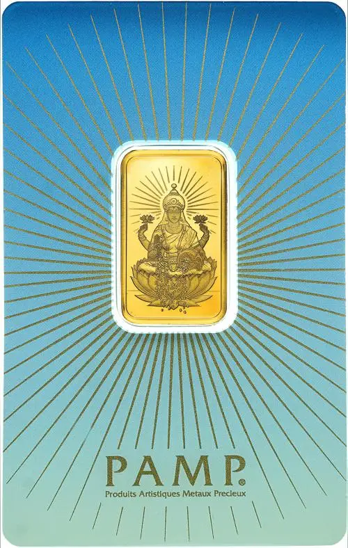 PAMP Suisse 10g Buddha Minted Gold Bullion Bar - In Card reverse