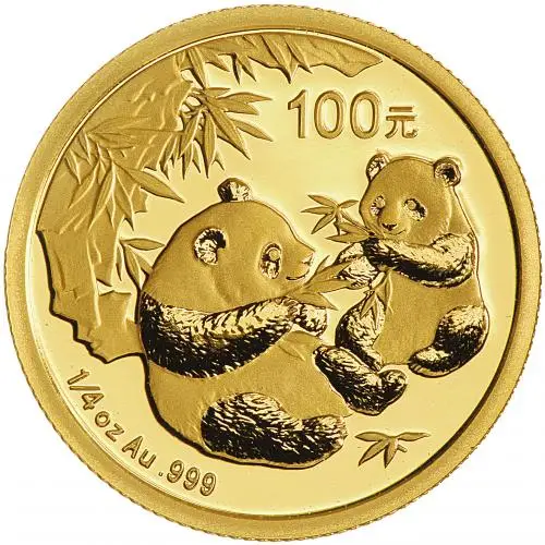 2006 Gold Bullion 0.25 Ounce Panda Coin Single China People's Bank of China reverse