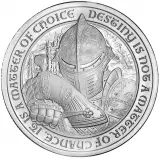 Dragon Silver 2 Ounce The Destiny Series Rounds Knight design obverse
