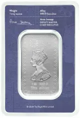 The Gothic Crown 1 oz Silver Bar - In Sleeve obverse