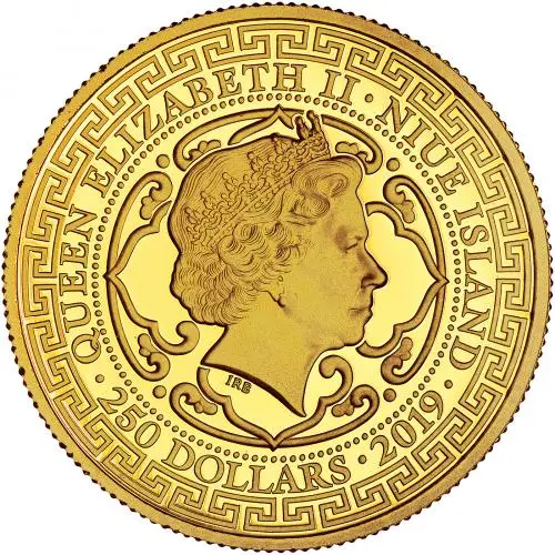 2019 East India Company Gold Proof 1 oz 'Japanese Trade Dollar' Coin obverse