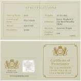 2019 East India Company Gold Proof 1 oz 'Japanese Trade Dollar' Coin certificate 1