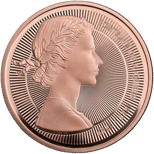 2026 Gold Proof 'Portraits of Queen Elizabeth II' £5 Coin reverse trm 1
