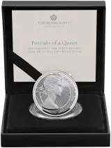 2026 Silver Proof 'Portraits of Queen Elizabeth II' £5 Coin  -  First Effigy