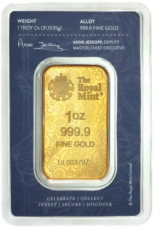Una and the Lion 1 oz Gold Minted Bar - Edition I obverse