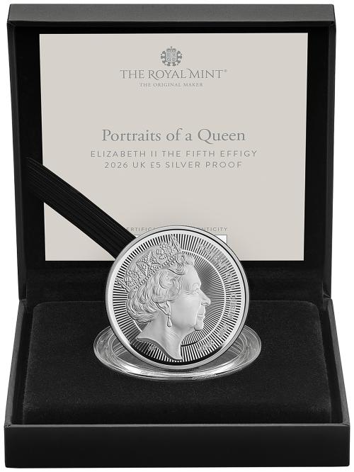 2026 Silver Proof Portraits of Elizabeth II Coin 5th Effigy