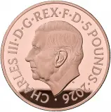 2026 Gold Proof 'Portraits of Queen Elizabeth II' £5 Coin - Third Effigy obverse trm image