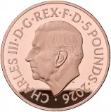 2026 Gold Proof 'Portraits of Queen Elizabeth II' £5 Coin - Fourth Effigy obverse trm image