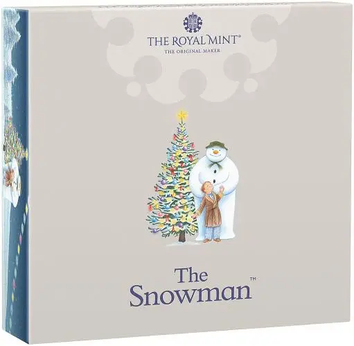 2025 The Snowman Silver Proof 50p Coin (Coloured) box trm