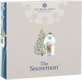 2025 The Snowman Silver Proof 50p Coin (Coloured) box trm