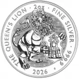 2026 Tudor Beasts 'Queen's Lion' 2 oz Silver Coin