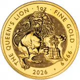 2026 Tudor Beasts 'Queen's Lion' 1 oz Gold Coin