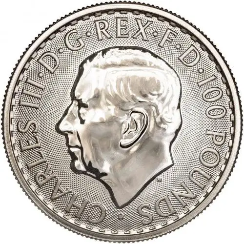 2025 Platinum Britannia 1 oz Bullion Coin Pre-Owned obverse