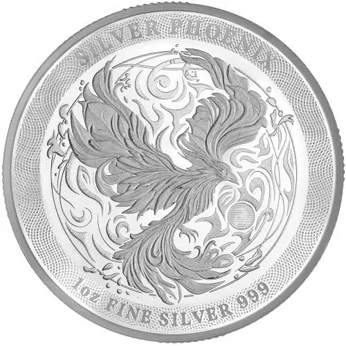 Pre Owned 2025 Phoenix 1 oz Silver Bullion Coin reverse crop