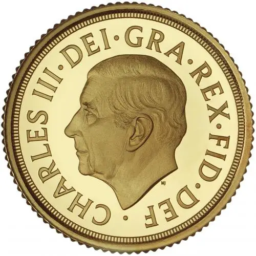 2026 Gold Proof Half Sovereign Coin obverse