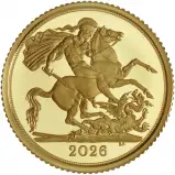 2026 Gold Proof Half Sovereign Coin