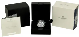 2026 Silver Proof Sovereign Coin reverse display 2