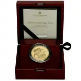 2026 Gold BU Quintuple Sovereign Coin reverse display