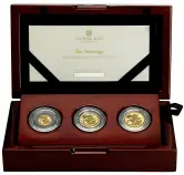 2026 Gold Proof Sovereign 3 Coin Set reverse display