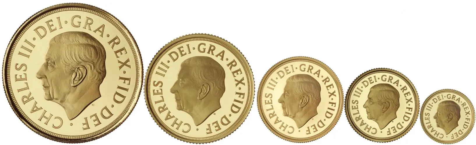2026 Gold Proof Sovereign 5-Coin Set obverse