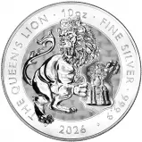 2026 Tudor Beasts 'Queen's Lion' 10 oz Silver Coin