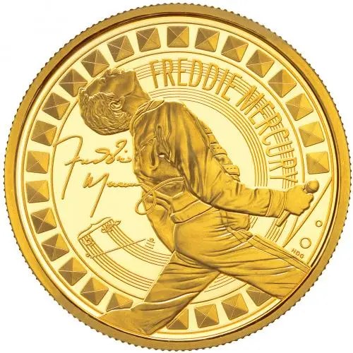 2025 Freddie Mercury 'Music Legends' 1 oz Gold Proof Coin reverse
