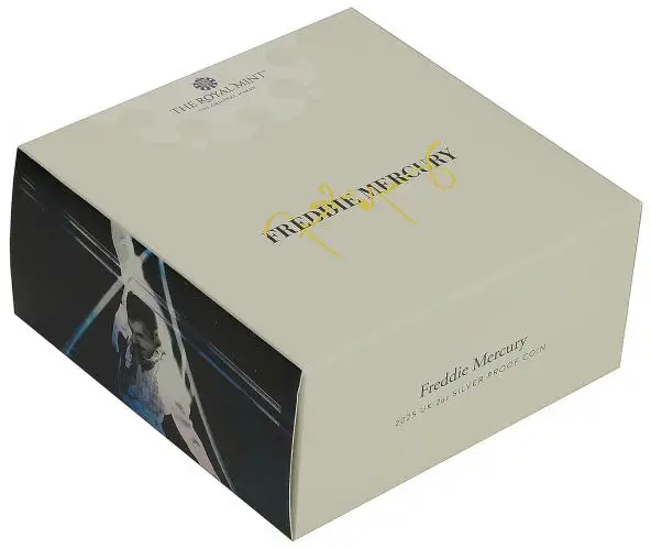 2025 Freddie Mercury 'Music Legends' 2 oz Silver Proof Coin box