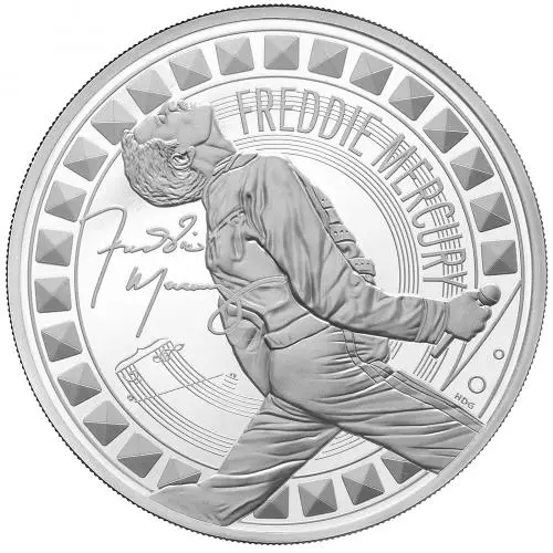 2025 Freddie Mercury 'Music Legends' 2 oz Silver Proof Coin reverse