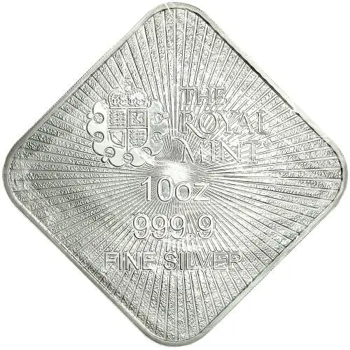 Britannia and Liberty 10 oz Silver Bullion Bar obverse
