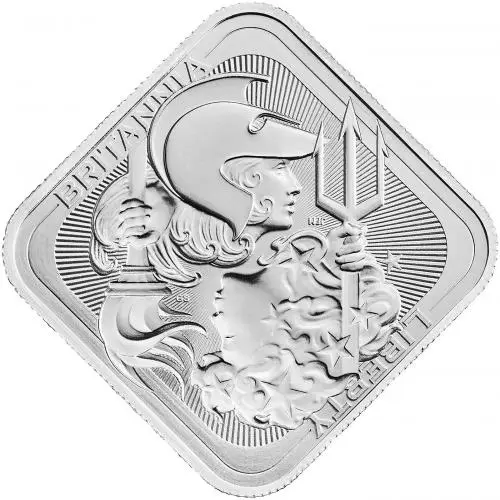 Britannia  and Liberty 10 oz Silver Bullion Bar reverse 10 oz TRM image