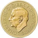 2025 St George and the Dragon 0.25 oz Gold Bullion Coin obverse trm image