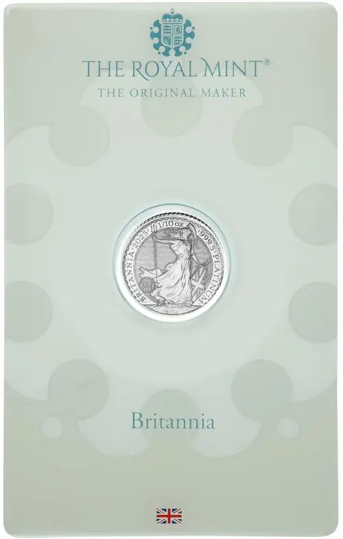 2025 Platinum Britannia 0.1 oz Bullion Coin - Pre-Owned reverse