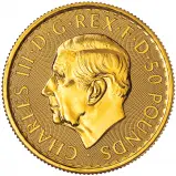 2025 Gold Britannia 0.5 oz Bullion Coin - Pre-Owned obverse image