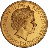 2010 1 oz Gold Britannia Bullion Coin obverse image chards crop 2
