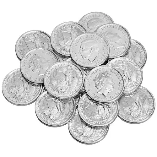 Silver Britannia 0.25 oz Bullion Coin - Pre-Owned