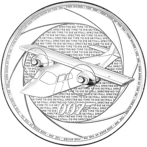 2026 James Bond of the 2010s 1 oz Silver Bullion Coin reverse