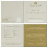 2023 Gold Proof 0.25 Ounce Star Wars Charles III Luke Skywalker and Princess Leia certificate