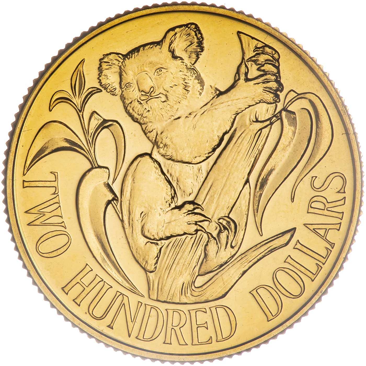 1980 Gold Koala Australian Dollar $200 | Chards