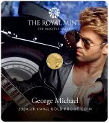 George Michael 2024 UK 1/40 oz Gold Proof Coin