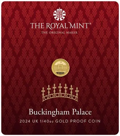 Buckingham Palace 2024 UK 1/40 oz Gold Proof Coin reverse