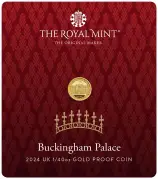 Buckingham Palace 2024 UK 1/40 oz Gold Proof Coin