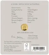 National Gallery 2024 1/40 oz Gold Proof Coin obverse