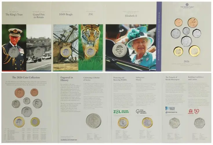 2026 UK Brilliant Uncirculated Annual 13-Coin Set back
