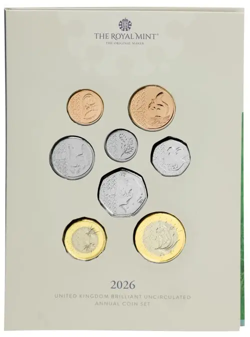 2026 UK Brilliant Uncirculated Annual 13-Coin Set front